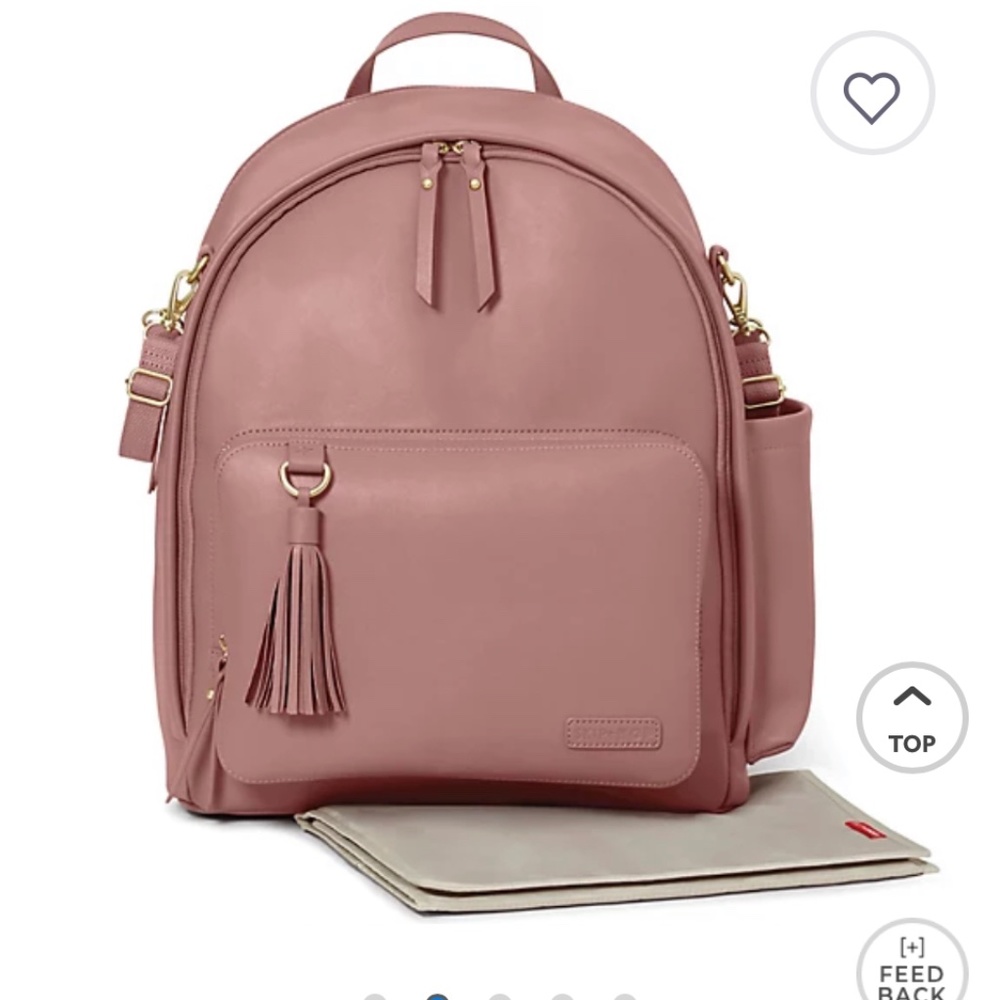 SKIP*HOP® Greenwich Simply Chic Backpack Diaper Bag in Dusty Rose